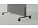 Tableau blanc acoustique mobile Silva 200x120cm gris foncé