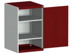 kast met geperforeerde platen,HxBxD 1000x650x650mm,2xStalen bodem