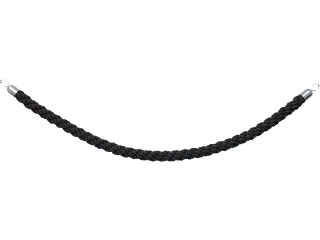 Afzetkoord Securit 150cm zwart met chromen knop - 3