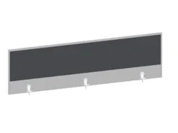baliepaneel bureau aanbouw achter MP-lichtgrijs antraciet 1600mm