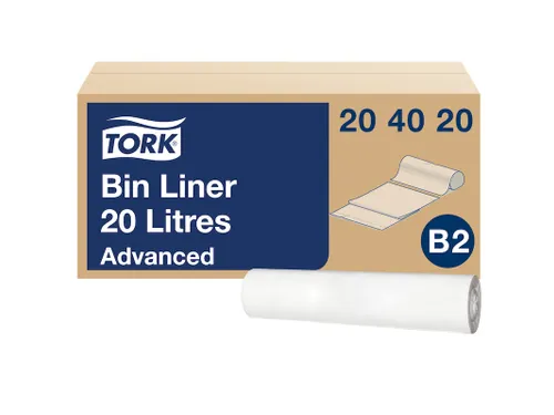 Afvalzakken Tork Bin Liner 20 liter Wit B2