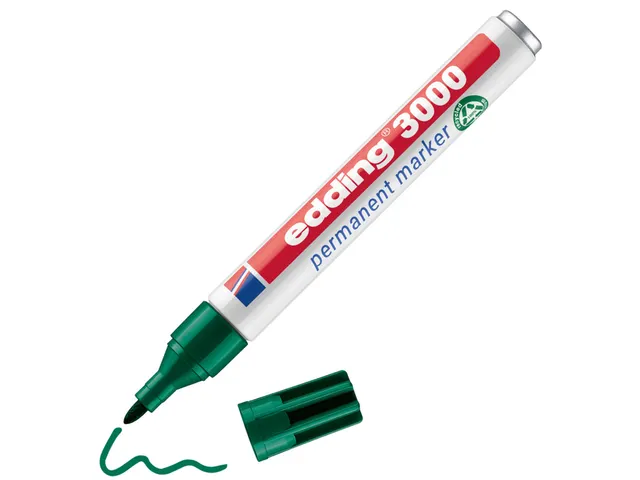 Viltstift edding 3000 creatief rond 1.5-3mm assorti blister à 4 stuks