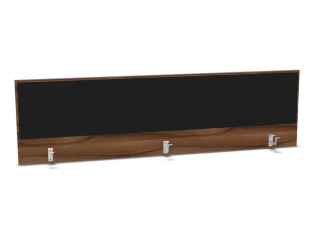 opzetpaneel bureau aanbouw achter NP-tiepolo nut BN8033-zwart 2000mm