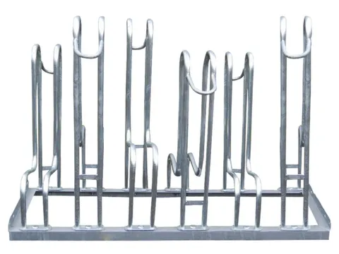 Fietsenrek L 2100mm 6plaatsen Dubbelzijdig Te Schroeven Verzinkt