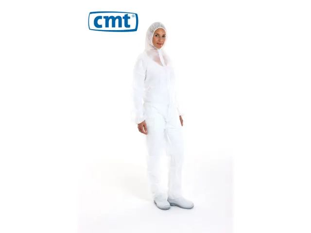 Coverall PP Non Woven Maat M Wit Ritssluiting 50 Stuks