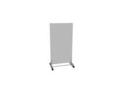 scheidingswand,HxB 1545x800mm,wand hout,frame staal,MP-lichtgrijs