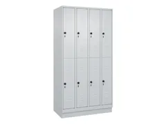 dubbeldekse locker,HxBxD 1950x1000x500mm,4x2vak.,vak B 250mm