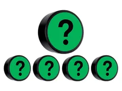 Magneet vraagteken 35mm groen 5 stuks