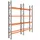 palletstelling,basis+1xaanbouw,HxBxD 4620x3950x750mm,vakl. 3000kg