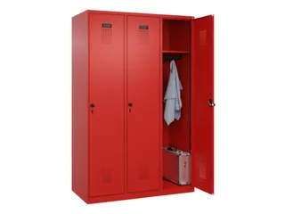 locker,HxBxD 1850x1200x500mm,3vak,vak B 400mm,draaigrendel - 1