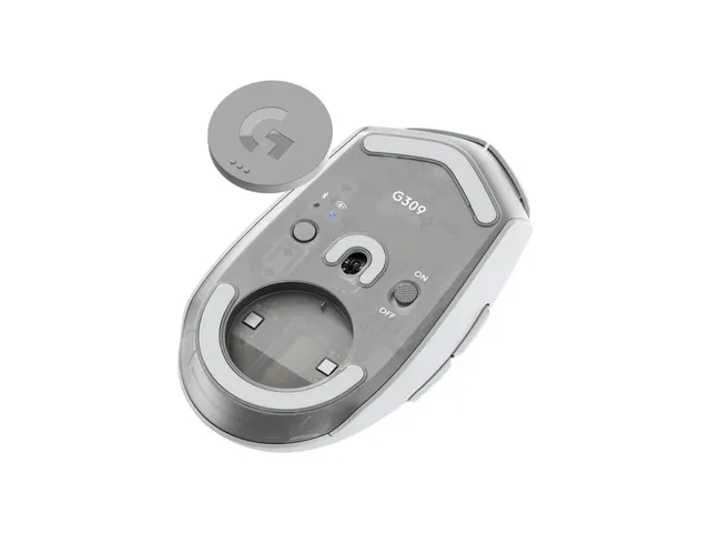 Logitech G G309 Lightspeed draadloos Gamingmuis Wit