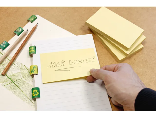 Notitieblok 125x75mm Geel Recycled Doos A 12 Blok