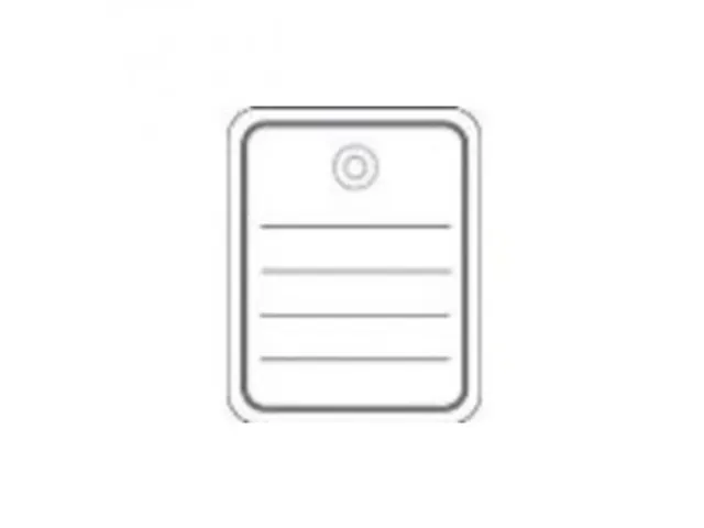 Herma 6822 Productlabel 40x50mm met plastic oogje/draad/splitpen Wit