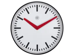 Stationsklok - 25.5cm - Stille wandklok - Wit - nXt by NeXtime - "Newc