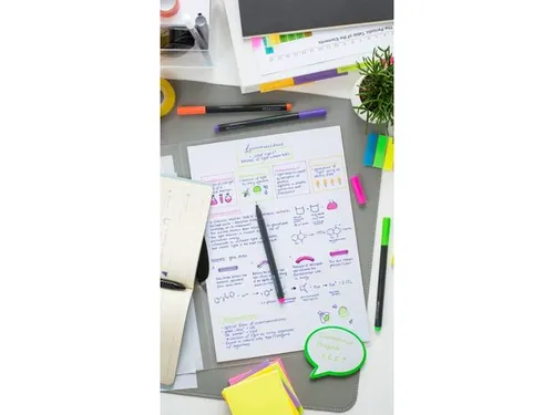 Fineliner Faber-Castell Grip 0,4mm etui 5 stuks neon assorti