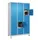 lockerkast,HxBxD 1950x1200x500mm,3x5vakken,vak B 400mm,cil.-slot