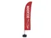 Beachflag 430cm complete set "Occasion" Rood
