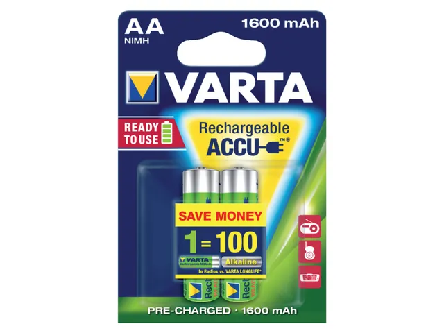 Batterij Oplaadbaar Varta 2x AA 2600Mah Ready2Use