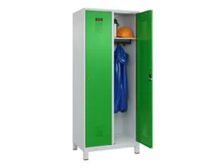 locker,HxBxD 1950x800x500mm,2vak,vak B 400mm,cil.-slot,voeten