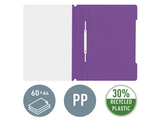 Snelhechter Leitz 4191 standaard A4 violet 30% gerecycled plastic - 2