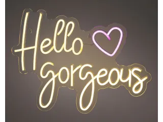 Ledbord Lumineo indoor USB neon Hello Gorgeous - 4