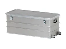 Aluminium Flightcase Hxlxb 403X1055X450Mm 150L Stapelbaar 2Bokwielen