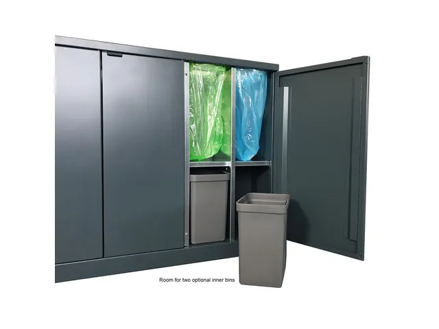 Bica 950 Afvalscheidingsunit 2x65 + 2x45 Liter Antraciet