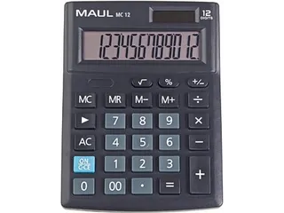 bureaurekenmachine MC 12, zwart - 2