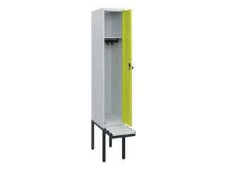 locker met bank,HxBxD 1950x300x815mm,1vak,vak B 300mm,draaigrendel - 2