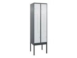 Z-garderobekast,HxBxD 2120x600x500mm,vak B 150/300mm,cil.-slot