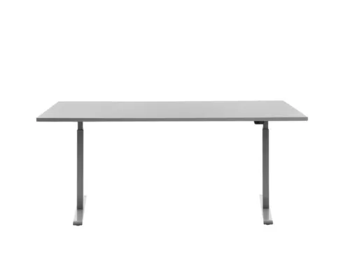 Elektrisch ihv bureau,HxBxD 700-1200x1800x800mm,blad grijs