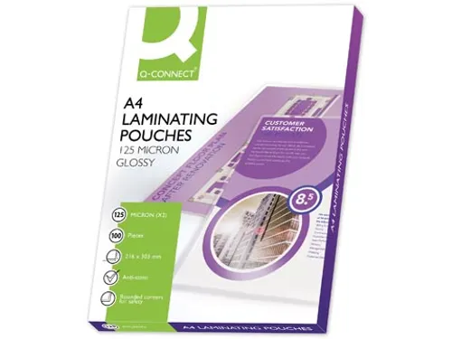 Lamineerhoes A4 Glanzend 216x303mm 2x125 Micron Doos 100 stuks