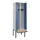 locker met bank,voor scheiding van kleding,HxBxD 2120x600x815mm,2vak