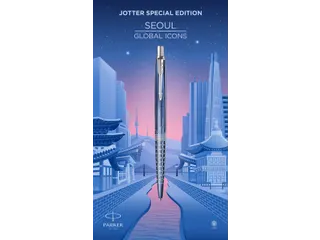 Balpen Parker Jotter Seoul CT Medium blauw - 7