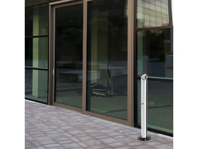 Asbak Staand Peukenzuil RVS 2 liter