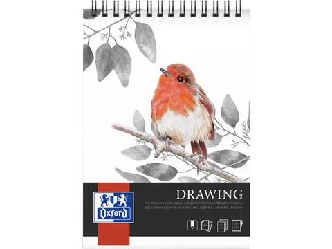Tekenblok Oxford Drawing A4 50 vel 160 gram spiraal