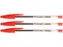 Balpen Quantore Stick rood medium
