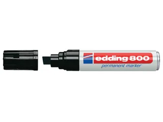 Viltstift edding 800 schuin zwart 4-12mm blister à 2st - 3