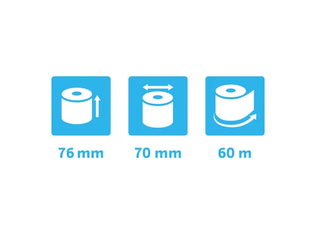 Exacompta Kassarol 40991E Wit 76mmx70mmx12mm x 60m 55 Gram