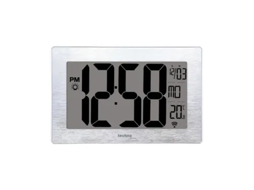 Digitale wandklok Technoline WS 8019 212x140x32mm zilver