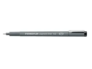 Fineliner Staedtler Pigment 308 zwart 0.2mm - 1