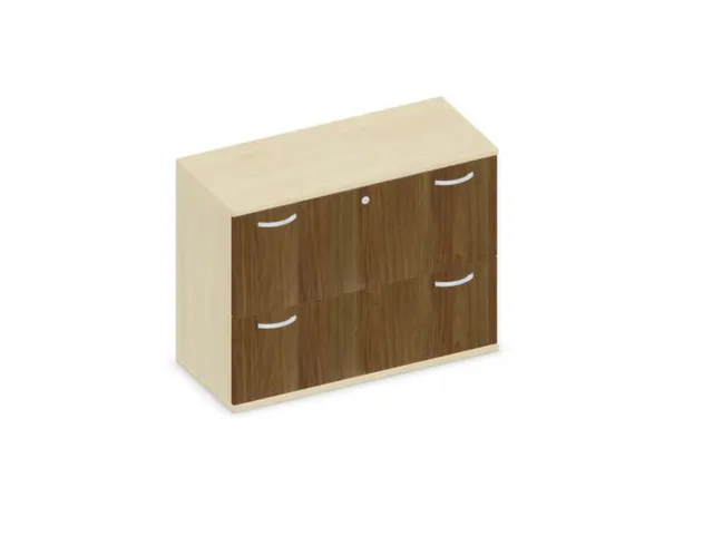 hangmappenkast 770x1000x430mm 2hangmappenframes Esdoorn+ Noten