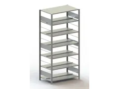 dossierstelling,grondveld,HxBxD 2200x1056x636mm,vaklast 80kg