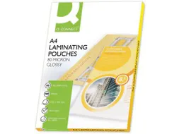 Lamineerhoes A4 Glanzend 216x303mm 2x80 Micron Doos 100 stuks