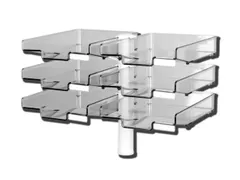 Zwenkbrievenbak Met 6 Bakken Lichtgrijs