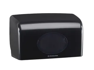 Toiletpapierdispenser Aquarius duo voor kleine rollen zwart 7191 - 3