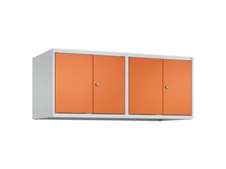 opzetkast,v. locker,4vak.,vak B 300mm,HxBxD 500x1200x500mm,vleugeldeur - 1