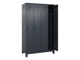 locker voor scheiding van kleding,HxBxD 1950x1200x500mm,4vak - 1