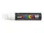Verfstift Posca PC17K Extra Brede punt 15mm rechthoek Wit