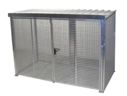 Gasflessendepot Voor 78 Gasflessen 2180x3100x1500mm Staal/draadgaas